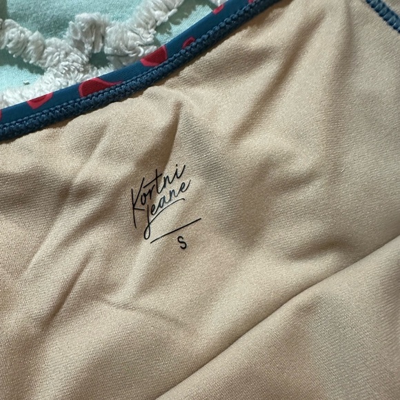 KORTNI JEANE High-Waisted Swim Bottoms “Vibrant Leopard” Sz S - NWT - Picture 2 of 8